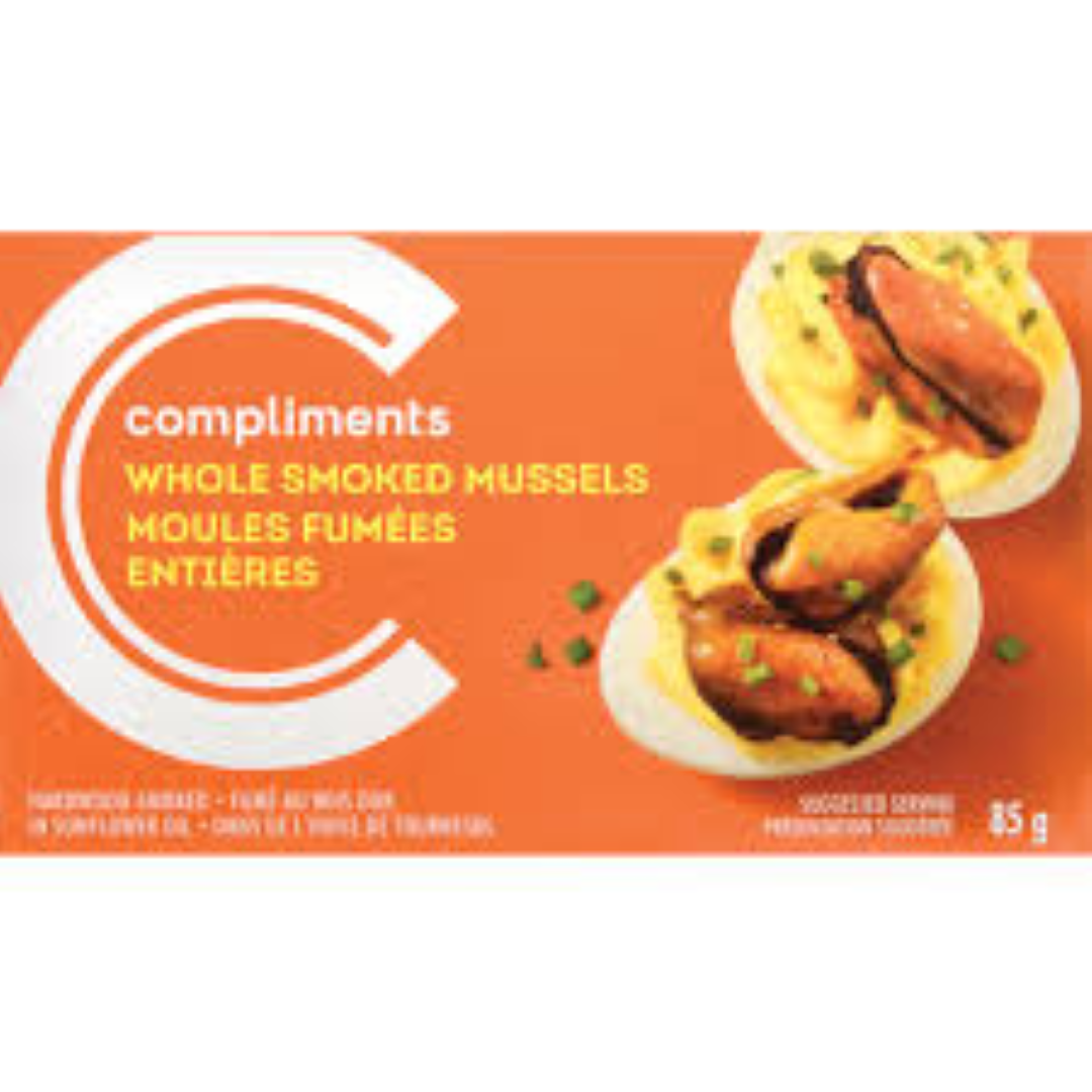 SMOKED WHOLE MUSSELS 85G